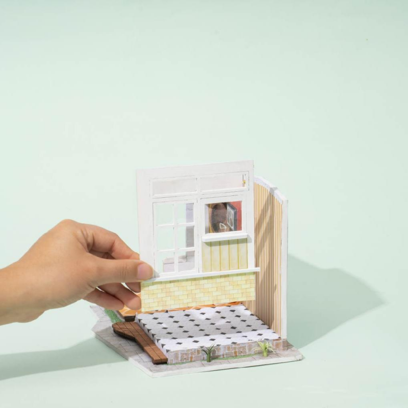DG147, Kit maison miniature bricolage : barre de musique légère