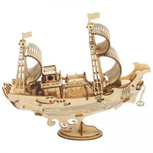 Rolife Japanese Diplomatic Ship 3D Wooden Puzzles TG307