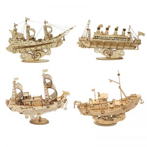 Rolife 3D Wooden DIY Miniature Vintage Ship Series