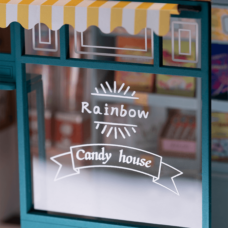Robotime DG158 Rolife Rainbow Candy House DIY Miniature House – JoyToy World