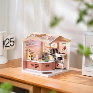 Rolife Plastic Miniature House - Double Joy Bubble Tea DW006