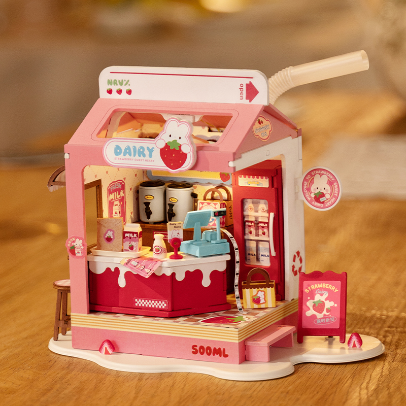 Robotime Rolife Miniature Dollhouse DIY Wooden House Little&Warm
